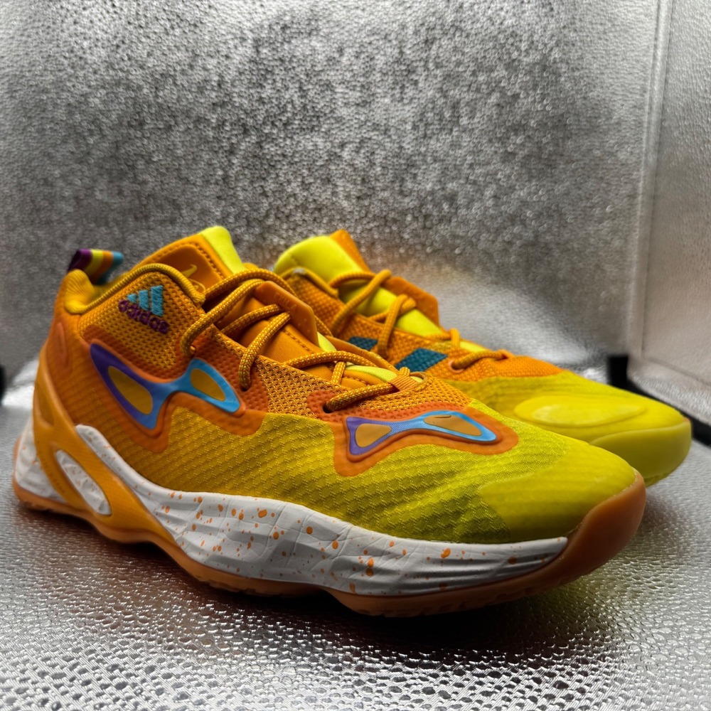 Size 9.5 Adidas Exhibit 700 Basketball Shoes Mens Orange Excellent GY0994 Ace